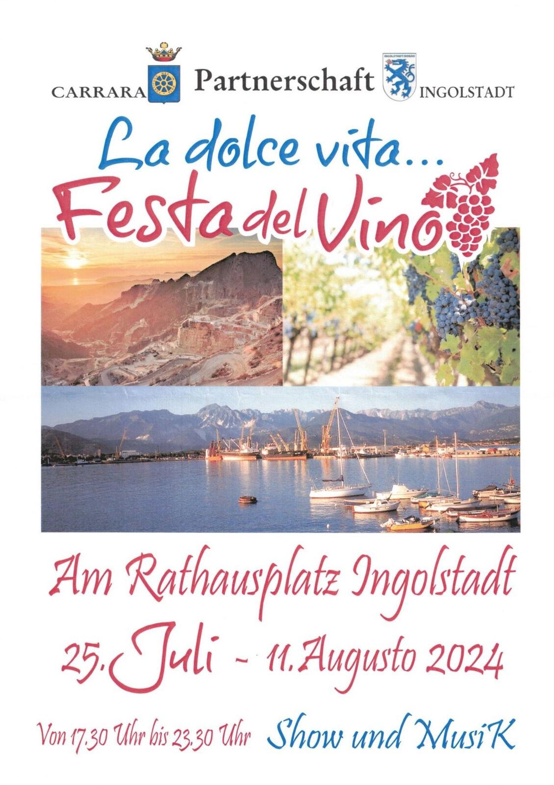 Plakat Carrara Weinfest 2024