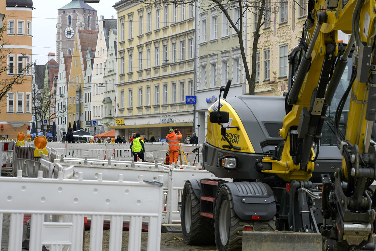 Fußgängerzone Bauarbeiten