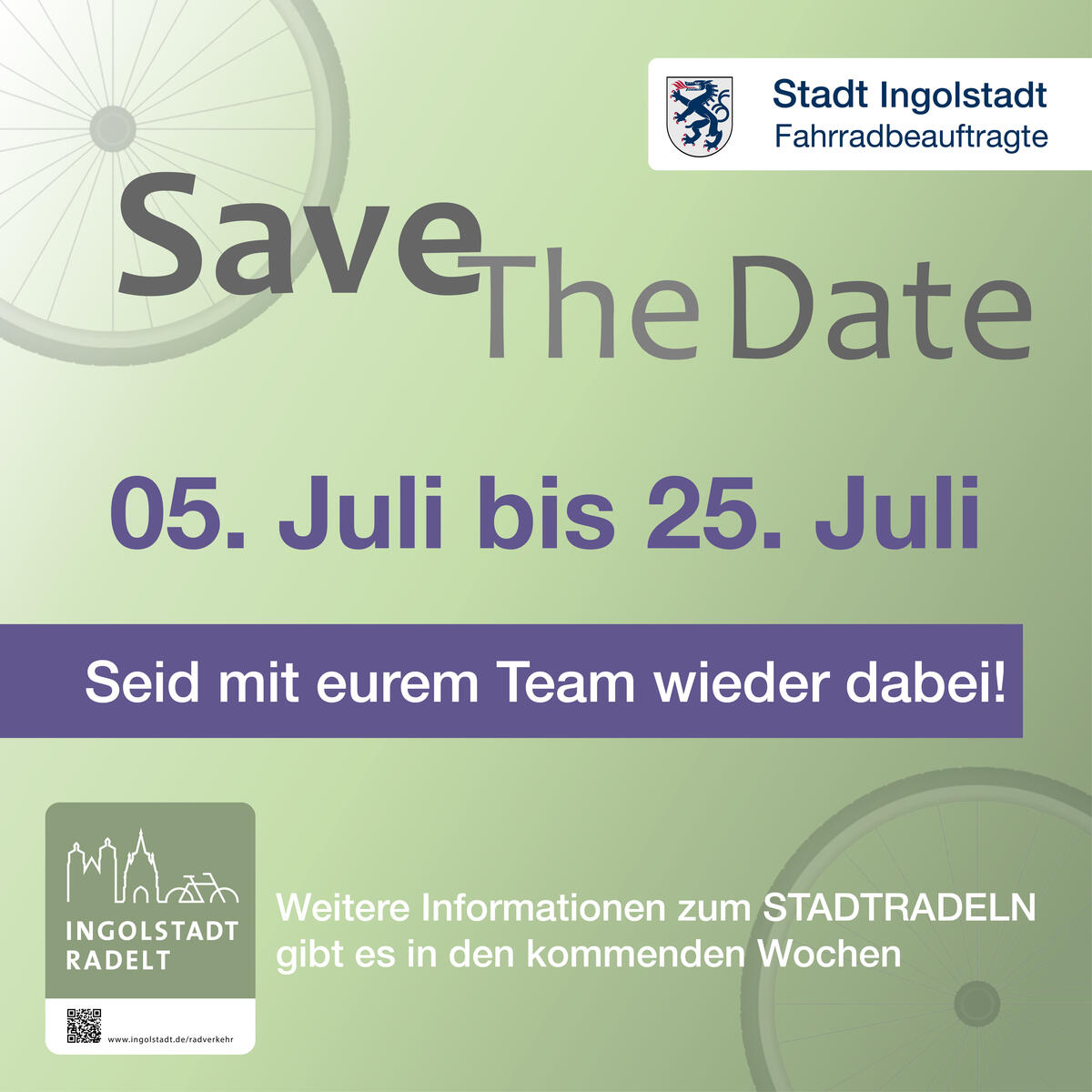 Stadtradeln 2025 - Save the Date