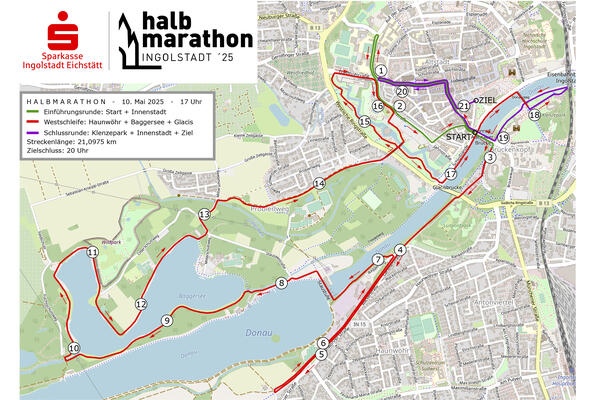 Halbmarathon 2025 - Strecke