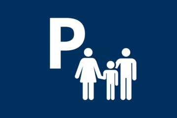 Familienparkplätze - Symbolbild