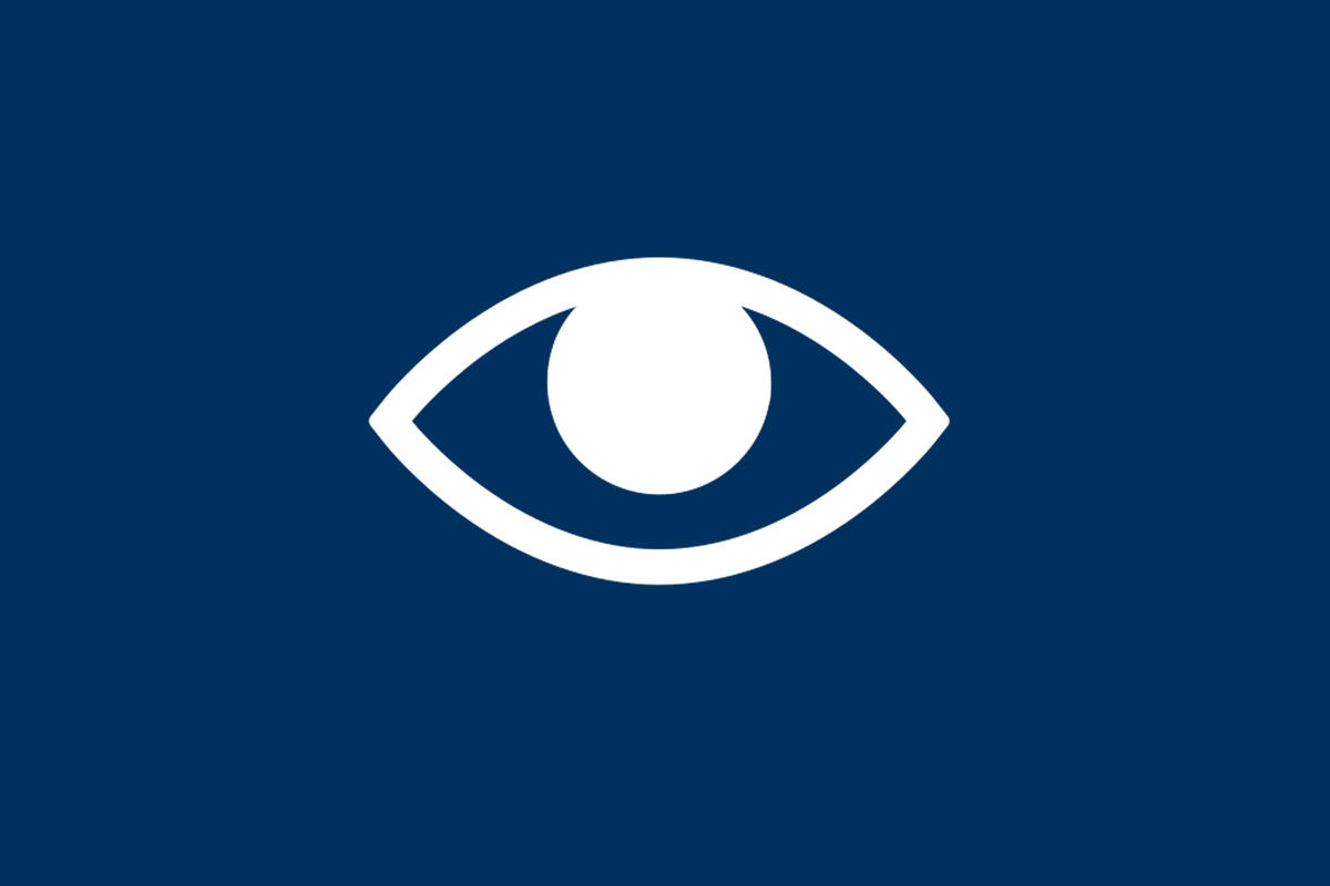 Seheinschränkung - Icon  - Symbolbild Auge