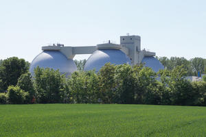 Bild vergrößern: Umweltfreundliche Energiegewinnung: In den Faulbehältern der ZKA entsteht Biogas