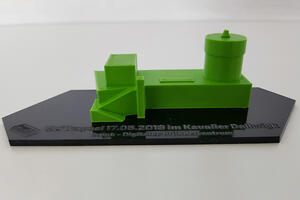 Bild vergrößern: Dalwigk-Modell aus dem 3D-Drucker