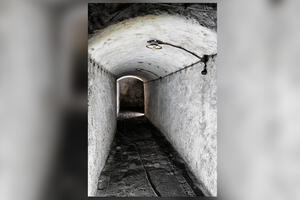 Bild vergrößern: Zugang zum Kellergewölbe