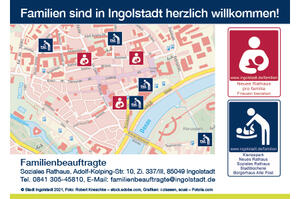 Bild vergrößern: Infokarte der Still- und Wickelmöglichkeiten in der Innenstadt