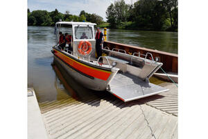 Bild vergrößern: Bootsrampe an der Donau