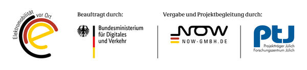Bild vergrößern: Logo Bundesministerieum für Digitales und Verkehr in Kombi mit Förderträger Projektträger Jülich