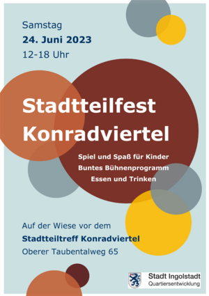 Bild vergrößern: Plakat Stadtteilfest Konradviertel