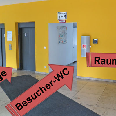 Bild vergrößern: Soziales Rathaus Aufzug und Besucher-WC