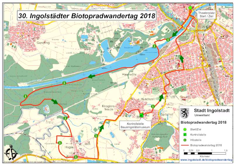 Dokument anzeigen: 30. Biotopradwandertag 2018 - Streckenplan