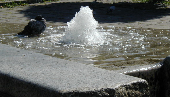 Brunnen in der Harderstrae. Foto: Kurt Scheuerer