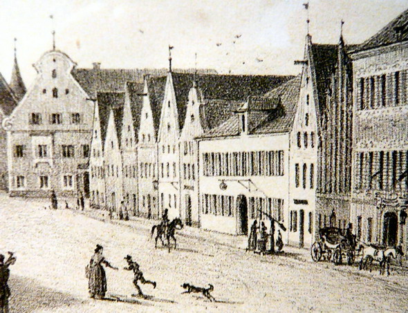 Harderstrae um 1840. Foto: Kurt Scheuerer