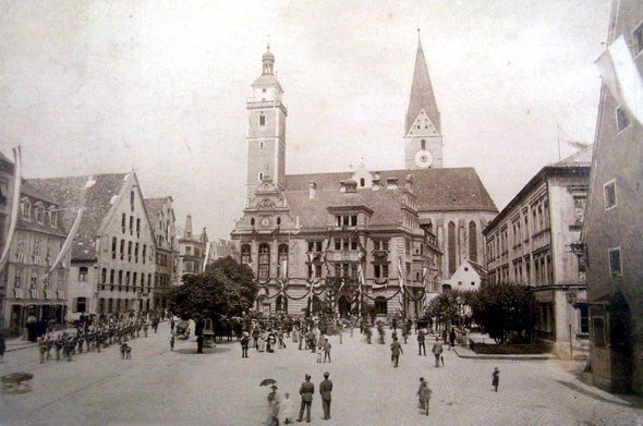 Rathausplatz. Foto: Stadtarchiv Ingolstadt